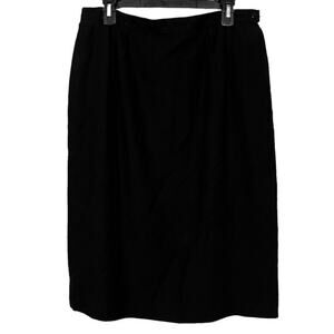 PENDLETON SOPHISTICATES Black Vintage Pleated Old Money Career Classic Skirt 16